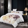 thumbnail image 4 of Children's Bedding Set cm Anime Duvet Cover Cartoon Girl Bedding Set Microfiber Bedding Set + 2 Pillowcases, 4 of 5