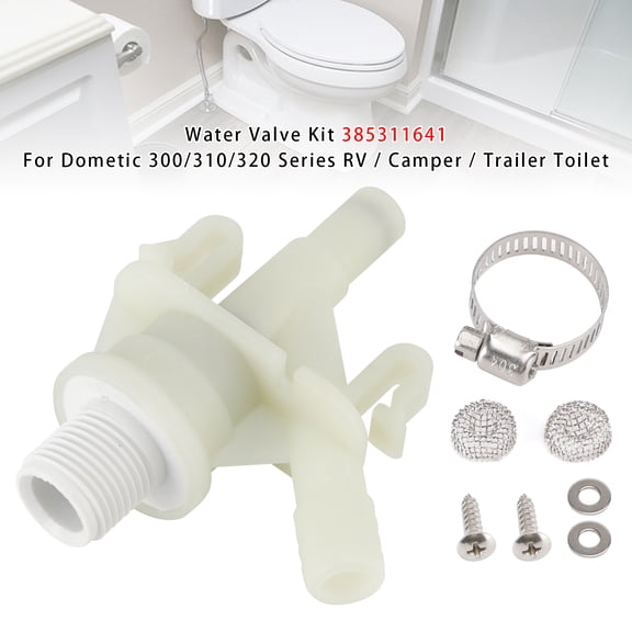 Water Valve Kit For Dometic 300/310/320 Series RV / Camper / Trailer Toilet
