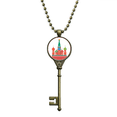 thumbnail image 1 of Cathedral Buiding Moscow Key Necklace Pendant Tray Embellished Chain, 1 of 3