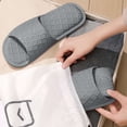 thumbnail image 4 of BadPiggies Shower Shoes for Women Men, Non Slip Quick Dry Bath Slippers Sandals Foldable Comfort House Slides, 4 of 8