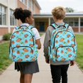 thumbnail image 2 of Yspwyqan 4 Piece Kids Backpack Set for Boys Girls Ages 8-15, Lightweight Capybara Lemon School Bag with Multiple Pockets, 17 Inch Bookbag with Lunch Bag Pencil Case for Elementary School, 2 of 7