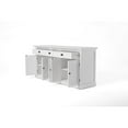 thumbnail image 4 of NovaSolo Halifax Mahogany Wood Bookcase 5 Doors 3 Drawers in Classic White, 4 of 46