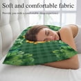 thumbnail image 5 of St Patricks Day Pillow Covers 16"x24", Gold Coin Green Shamrock Spring Watercolor Plaid Soft Brushed Microfiber Breathable Throw Pillow Covers, Pillowcase with Zipper for Couch Sofa Bedroom, 5 of 9