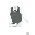 thumbnail image 6 of New 4PC Vest Set Baby Toddler Boy Pinstripe Formal Wedding Tuxedo Suit Gray S-20, 6 of 7