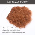 thumbnail image 4 of Barba y bigote Yan Dream para hombre, largo, rizado, rojo jengibre, 4 of 5