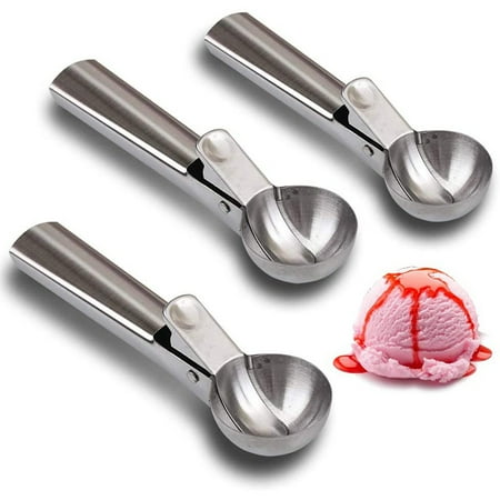 

Ice Cream Scoop with Trigger Durable Easy to Use Meatball 3 PCS