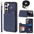 thumbnail image 1 of Compatible with Samsung Galaxy S23 Plus Wallet Case, PU Leather with Card Holder Kickstand Removable Shoulder Strap & Lanyard Case Protective Back Case Cover for Samsung Galaxy S23 Plus, Darkblue, 1 of 11