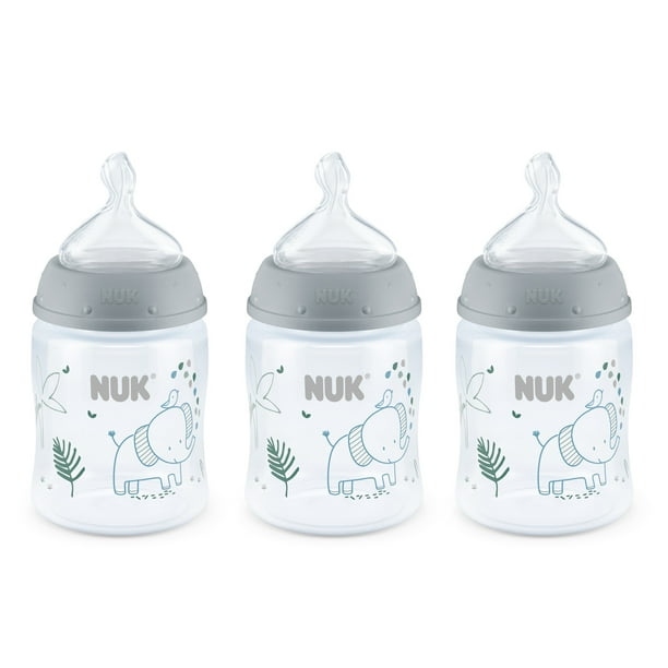 NUK Smooth Flow Anti-Colic Bottle, 5 oz, 3-Pack Baby Bottles