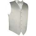 thumbnail image 4 of Neil Allyn 7-Piece Formal Tuxedo with Pleated Front Pants, Shirt, Platinum Vest, Bow-Tie & Cuff Links. Prom, Wedding, Cruise, 4 of 5