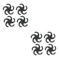 thumbnail image 2 of ZheElen Premium Archery Bow String Stabilizer Vibration Absorber Dampeners Enhanced Performance Black 2Set, 2 of 6