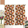 thumbnail image 3 of Abstract Medieval Curtains, Modern Geometric Designs in The Aesthetic Style of The 60s and 70s, Decorated Curtains for The Bedroom Living Room and Kitchen42X63 Inch, 3 of 6