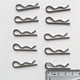 thumbnail image 3 of 10 unids / set pasadores de chaveta pasadores de pelo de acero galvanizado para reparación y fijación 1.8x37mm Sunnimix Clips de acero inoxidable R, 3 of 6