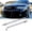 Chrome, variant on Adjustable 8"-11" Front Bumper Lip Splitter Diffuser Strut Rod Tie Bars Fit Most Vehicles,Red
