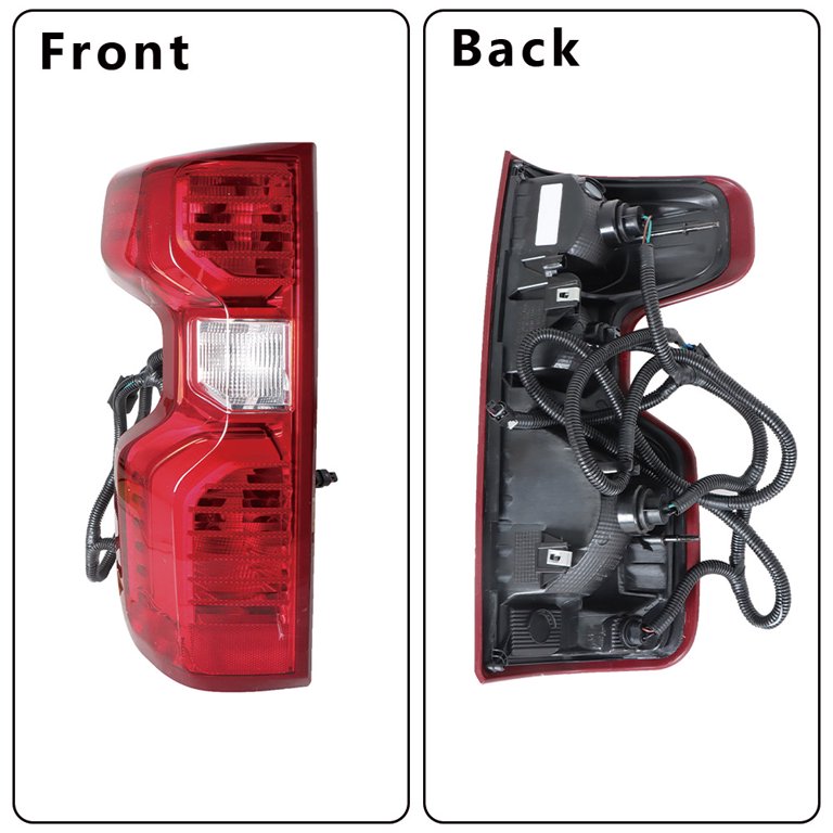 Genrics Left Side Tail Light Assembly Replacement for 2019-2021 Chevy  Silverado 1500 Driver Side Rear Brake Lamp GM2800308 84752978