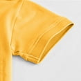 thumbnail image 6 of Eltusu Boys Polo Shirts, Pullover Two Pieces Short Sleeve Solid Color Collar Shirts Yellow Size 8-9 T, 6 of 7