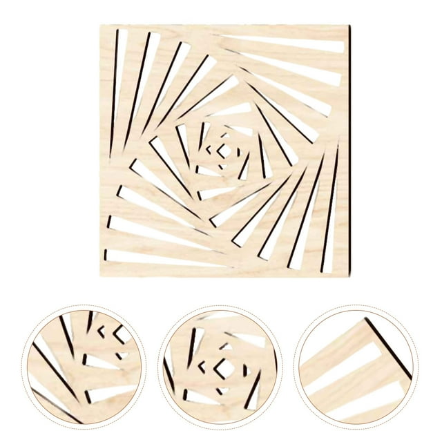 CTIRCHIU Wood Panel Wall Decoration Khaki Rustic Style for Garden Party 1Pack