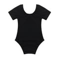 thumbnail image 2 of Miutii Kids Girls Athletic Leotard One Piece Ballet Dance Camisole Fitness Unitard Gymnastics Black 6, 2 of 8
