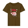 thumbnail image 5 of Meichang Hauts de Vacances pour Femmes T-Shirt de la Saint-Valentin Mignon Cœur Graphique T-Shirts Mignons Hauts de Vacances T-Shirts Manches Courtes Col Rond Mode 2025, 5 of 5