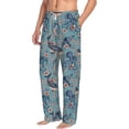thumbnail image 2 of Xecao Underwater Animals and Flowers Men's Straight Lounge Pajama Pants: The Ultimate in Comfortable Sleepwear, 2 of 9