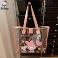 thumbnail image 4 of Bolsos de hombro Sanrio de alta capacidad, bolsa de maquillaje transparente, bolsa de aseo impermeable My Melody, bolsa de playa, bolso de viaje, regalo2836, 4 of 5