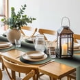 thumbnail image 6 of Sage Green Black Ombre Round 13 Inch Placemats Set of 6, Gradient Contemporary Abstract Art HeatResistant Non Slip Place Mats for Dining Table, Wipeable Braided Kitchen Table Mats for Housewarming, 6 of 9