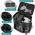 thumbnail image 5 of PetAmi Dog Travel Bag Pet Supplies Accessories Organizer For Traveling, Camping, Weekend; Cat Pet Travel Bag Kit includes 2 Food Storage Containers, 2 Collapsible Bowls, 1 Feeding Mat (Dark Gray), 5 of 7