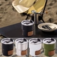 thumbnail image 1 of Ganfancp Taza de Acero Inoxidable 300Ml Taza de Café Al Aire Libre Camping Taza de Bebida Fría Taza de Cerveza Taza de Madera Maciza Funda 304 de Acero Inoxidable Taza de Grado Alimenticio Equipo de, 1 of 7