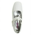 thumbnail image 6 of Josmo Girls Flower Mary Jane Dress Shoes. (Little Kids Big Kids)., White Patent, 12, 6 of 8