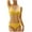 Yellow, variant on Frostluinai Halter Bikini Swimsuits Women V Neck Wrap Backless Two Piece Bathing Suits Solid Color Low Rise Swimwear Fashion Summer Beachwear