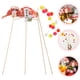 thumbnail image 5 of 4 piezas de adornos decorativos para tartas de estilo japonés, para el hogar, para jarrones, 5 of 8