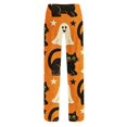 thumbnail image 3 of QWKLEAJ Halloween Pajama Pants Women Flannel Lounge Sleepwear Loose Fit Elastic Waist Long Trousers Holiday Party Casual Home Wear Printed Bottom Cozy Soft Winter Fall Themed Novelty Gift, 3 of 5