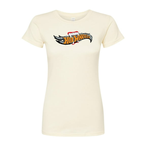 Hot Wheels - Halloween - Logo Bitten With Fangs - Juniors Fitted Graphic T-Shirt
