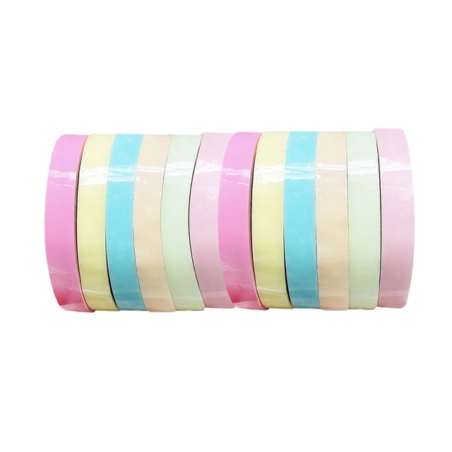 veasfak Sticky Ball Tape DIY Crafts Creative Strong Adhesion Sensory Toy DIY Tape Sticky 1.2cm Light Color