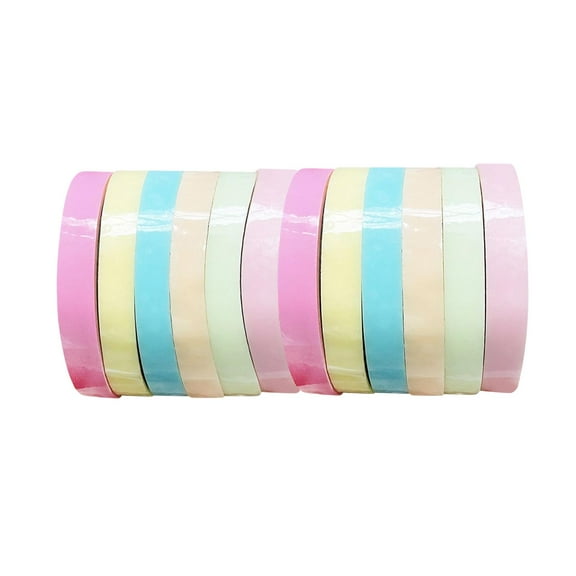 Funny Sticky Ball Tape, Decorative Stationery Tape Sensory Toy Sticky Ball Rolling Tape for Kids Birthday Party Festivals Gifts 1.2cm Light Color
