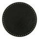 thumbnail image 1 of Mantel individual redondo antideslizante, resistente al aceite y al calor, lavable, para fiestas y hogar. Negro, 1 of 9