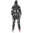 thumbnail image 2 of Juicy Trendz Man Hooded Fleece Onesie Pajamas – Aztec Print, Zip-Up, Unisex Non-Footed Sleepwear Jumpsuit for Adults, 2 of 2