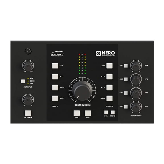 Controlador de monitor Audient Nero Desktop 4 entradas estéreo