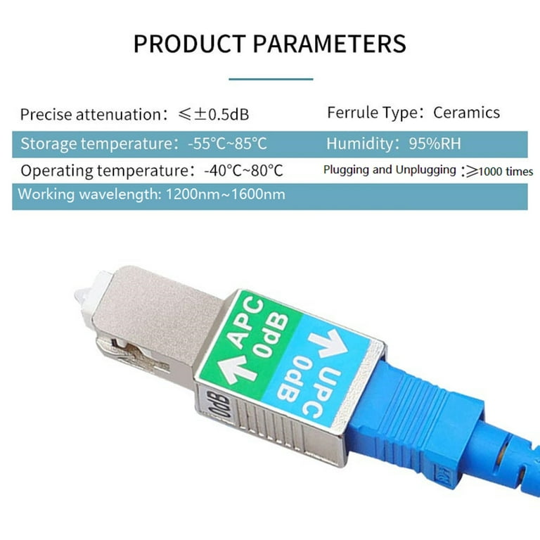 ADnet SC APC Female To SC UPC Male Fiber Optic Adapter - Single Mode 9/125 SM, No