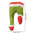 thumbnail image 6 of Christmas Elf Body Tree Decorations Christmas Pendant Elf Legs Plush Legs with Wreath, 6 of 7