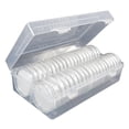 thumbnail image 3 of 50 Piezas Caja Organizadora de Medallas Soporte Cápsulas Almacenador para Monedas Exhibidor Protector Material PP Transparente Adecuado para Ceremonias Regalos Empresas Exposiciones Negocios, 3 of 6