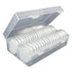 thumbnail image 3 of 50 Piezas Caja Organizadora de Medallas Base para Cápsulas Almacenador para Monedas Exhibidor Protector Material PP Transparente Adecuado para Ceremonias Regalos Empresas Exposiciones Oficinas, 3 of 6