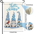 thumbnail image 5 of Hello Winter Snow Gnome Garden Flags for Outside, Cute Gnomes Winter Welcome Yard Flag, Burlap Seasonal Winter Christmas Holiday Flag 12.5x18 Double Sided for Yard Lawn Farmhouse Decor, 5 of 6