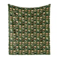 thumbnail image 1 of Sushi Soft Flannel Fleece Blanket, Seafood Themed Traditional Sushi Rolls Consisting of Rice Raw Fish Veggies in Seaweed, Cozy Plush for Indoor and Outdoor Use, 50" x 60", Multicolor, by Ambesonne, 1 of 6
