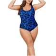 thumbnail image 1 of Plus Size Swimsuit for Women, One Piece with Tummy Control, Modest Swimwear with Shorts, Removable Padded Bra, Breathable Nylon Spandex Fabric for Beach and Pool, 1 of 8