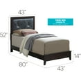 thumbnail image 2 of Glory Furniture Primo Twin Panel Bed in Espresso, 2 of 8
