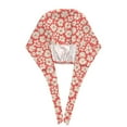 thumbnail image 3 of Kdxio Beige Flowers Pattern Turban Hat for Women Men Comfortable Adjustable Cleaning Working Cap with Sweatband, 3 of 8