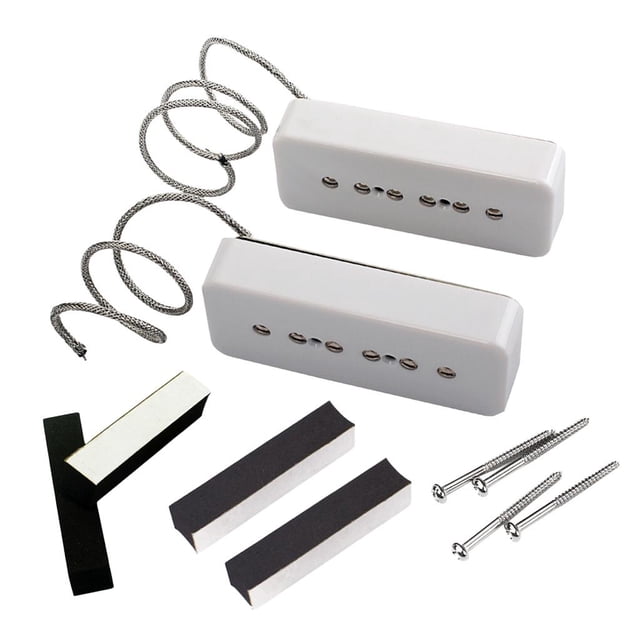 Juego de Pastillas de Repuesto Sunnimix Alnico 5 P90 Accesorios para Guitarra