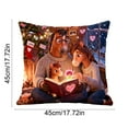 thumbnail image 3 of Lksixu Christmas Pillow Covers, 18x18 Inch Cotton-Linen Christmas Animals Decorative Throw Pillow Cases, Soft Skin-Friendly Pillowcases Winter Holiday Cushion Case for Couch Sofa & Living Room, 3 of 6