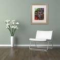 thumbnail image 3 of Trademark Fine Art "Jimi Hendrix" Canvas Art by Dean Russo, White Matte, Birch Frame, 3 of 4