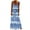 Blue, variant on IROINNID Peplum Dress For Women Fashion Summer Casual V-Neck Camis Sleeveless Vest Long Dress Full-Length Prints Dress